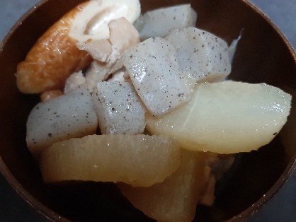 大根と人参と竹輪とこんにゃくの煮物