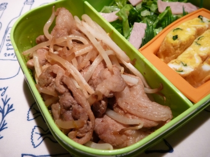 蜂蜜しょう油漬け豚肉しょうが焼き