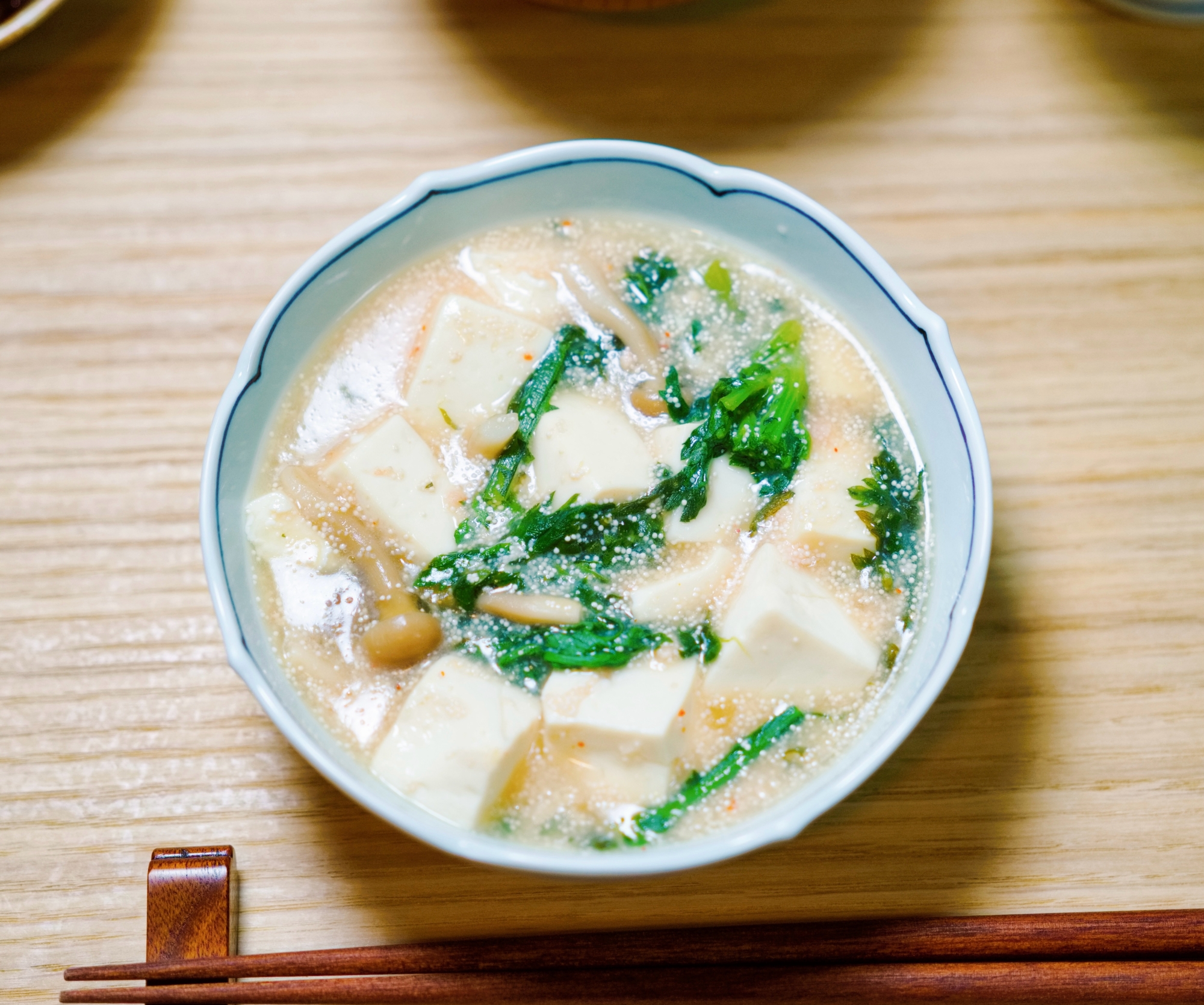 明太子、豆腐、春菊のとろみ煮【和食・副菜】