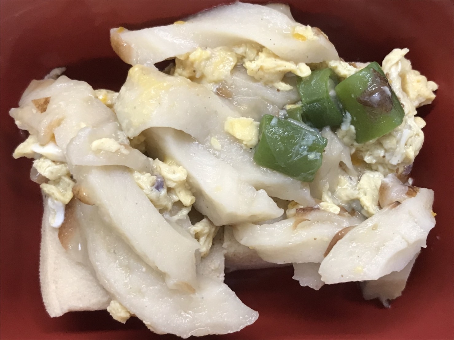 高野豆腐と竹輪の煮物