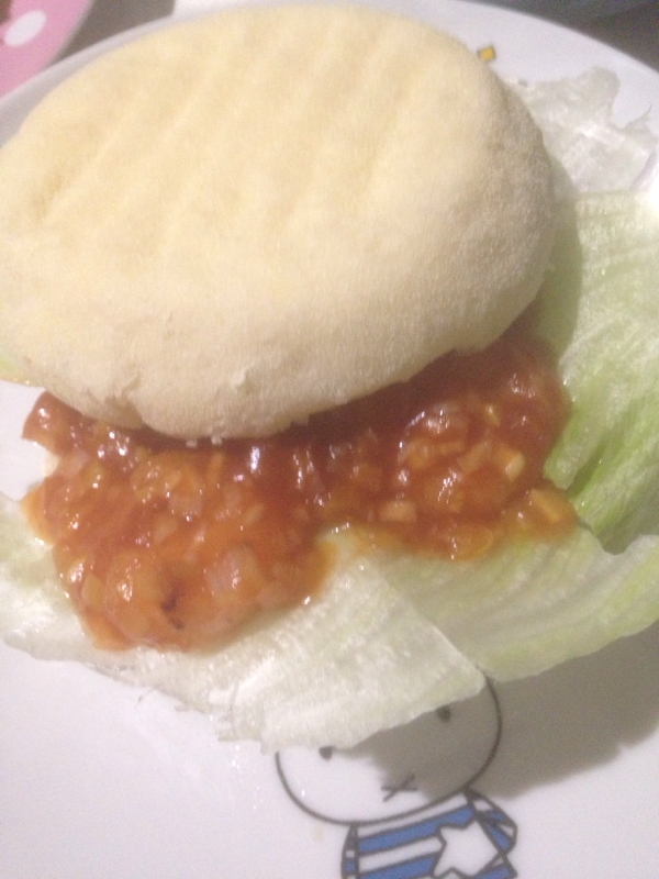 イングリッシュマフィンのエビチリバーガー