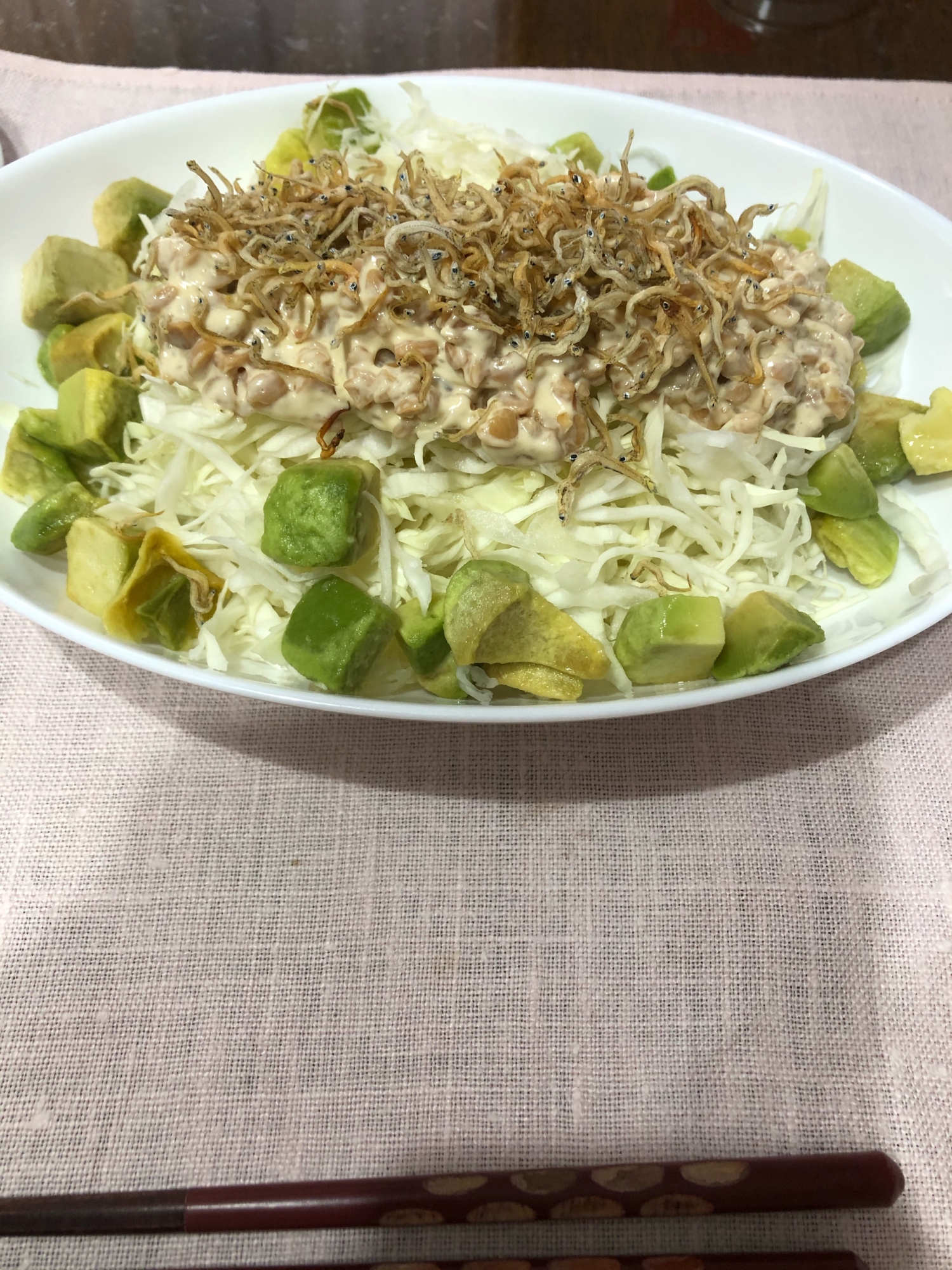 納豆キャベツサラダ