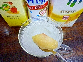 アイス♡桃入♡カルピス梅ミルク酒