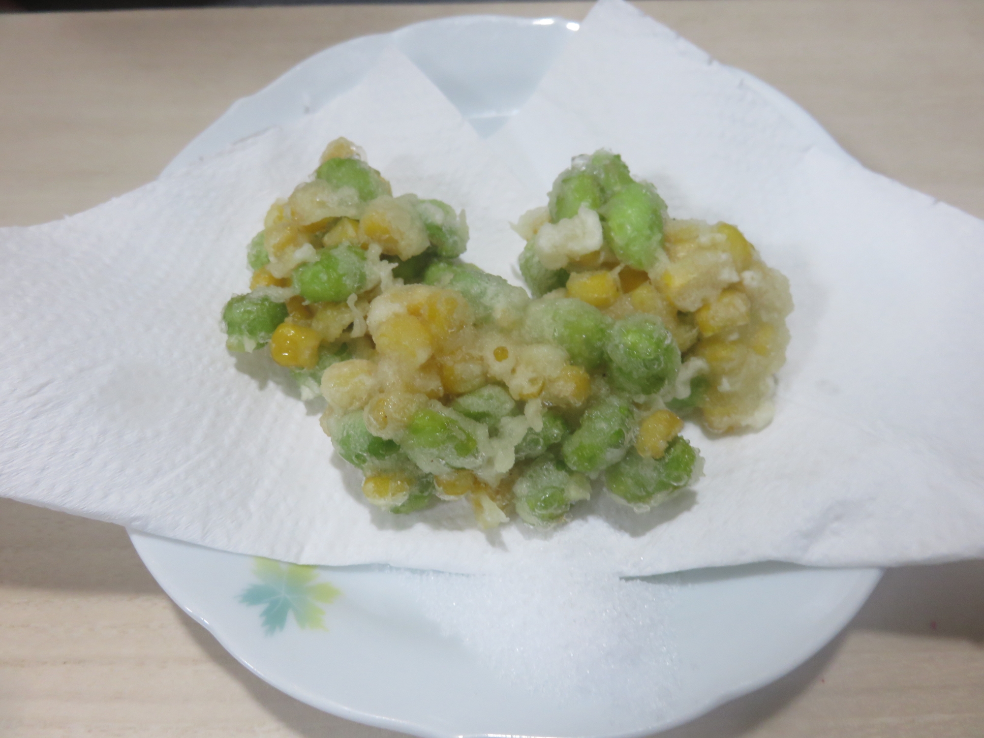 コーンと枝豆の天ぷら