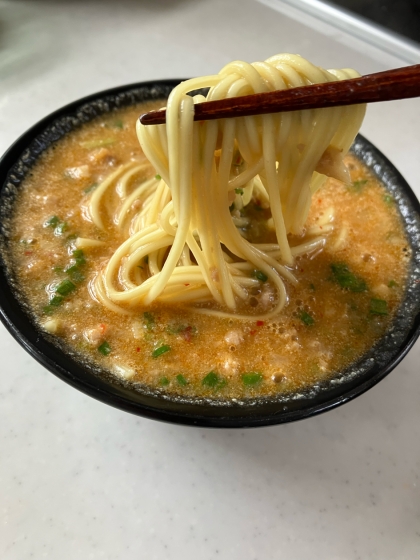 お店の味♪麻婆豆腐の素で作る坦々麺☺︎