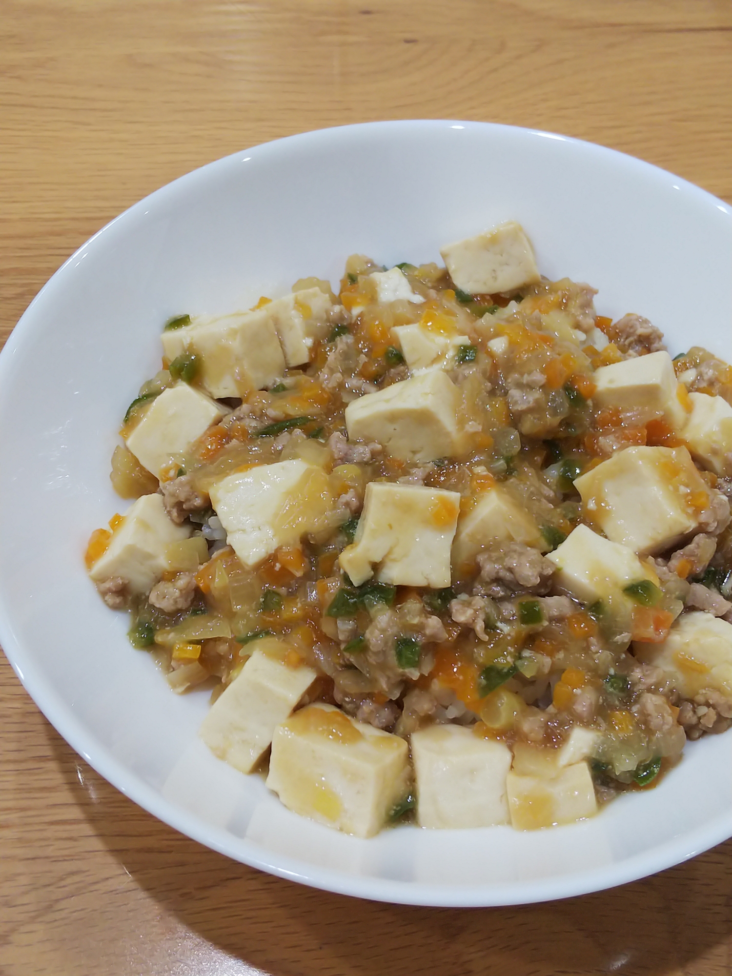 野菜たっぷり！辛くない麻婆豆腐