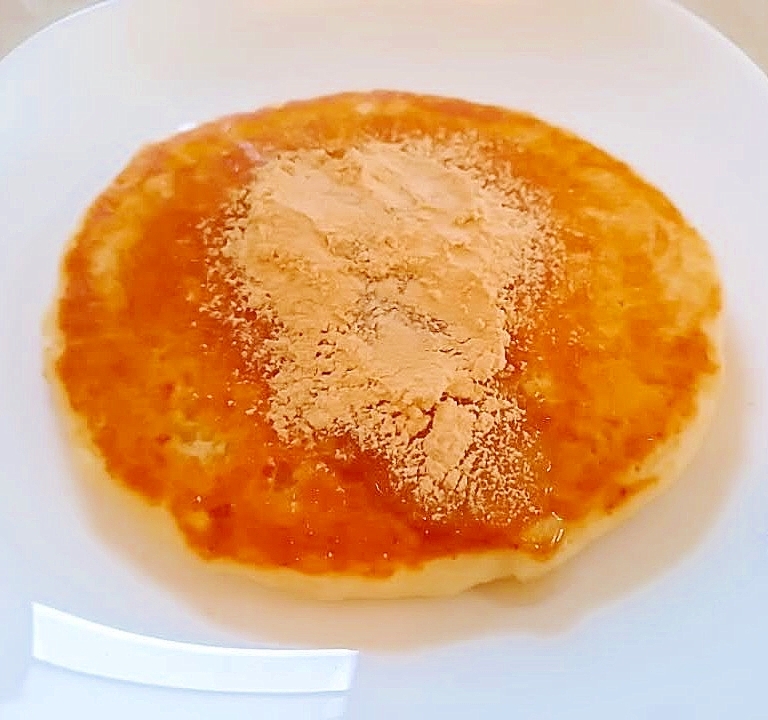 蜂蜜きな粉のヨーグルト入りパンケーキ