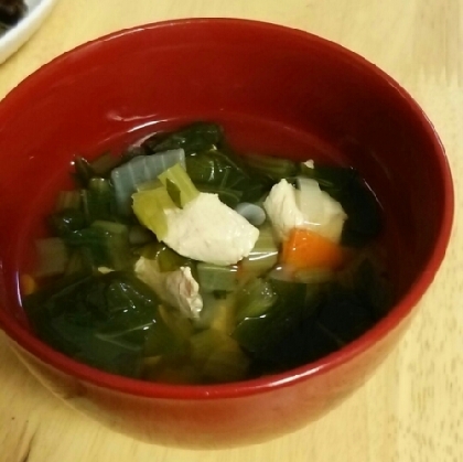 ささみと野菜の和風スープ