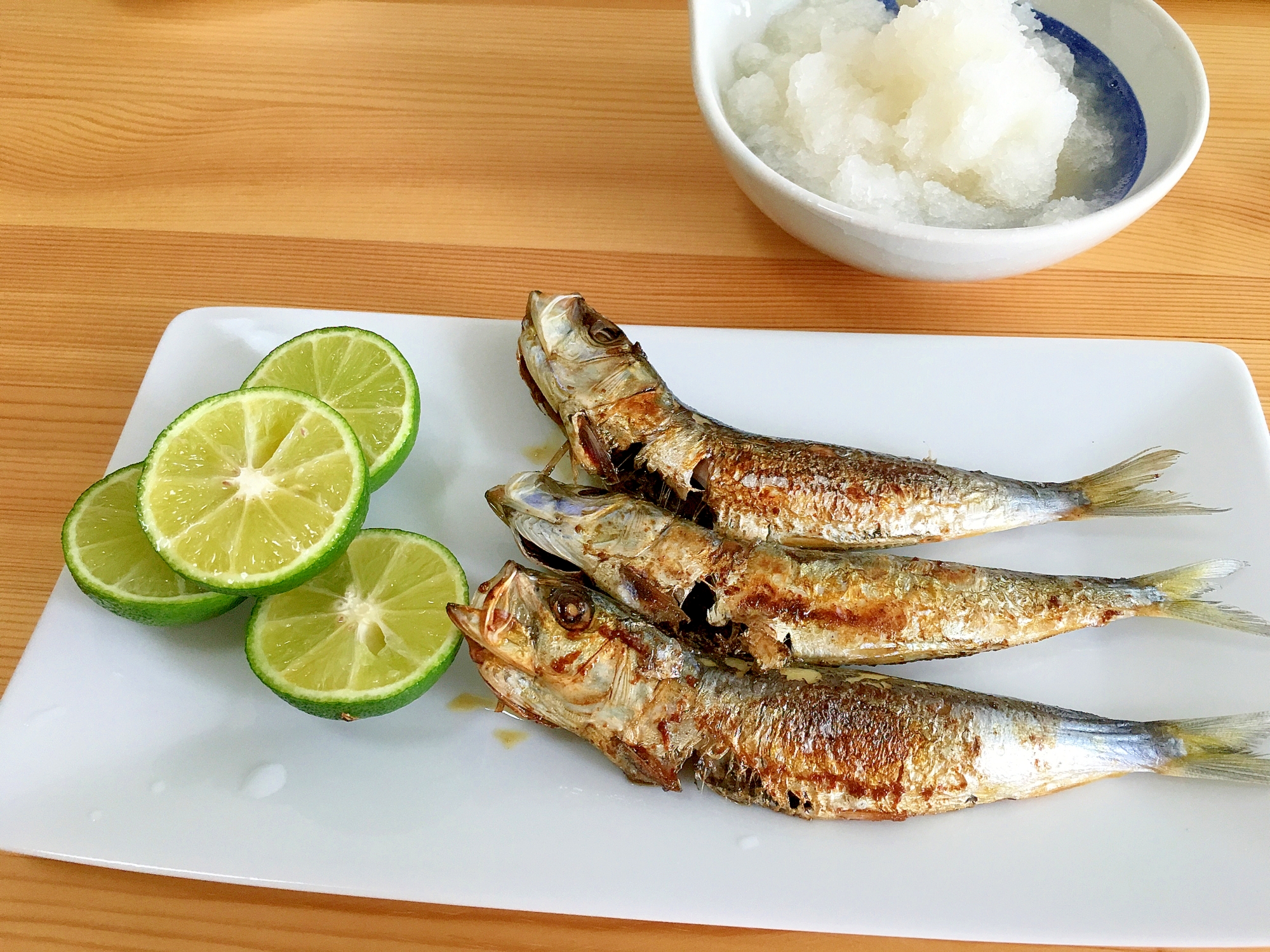 大根おろしとすだちたーぷり☆鰯焼き