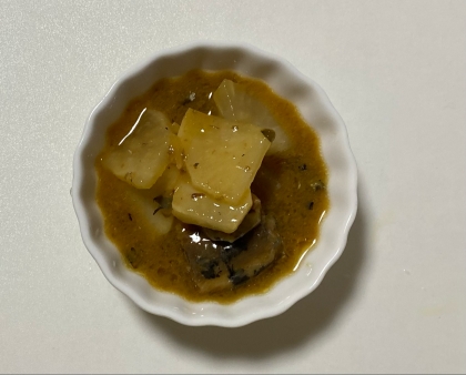 アコウのアラで作る味噌汁