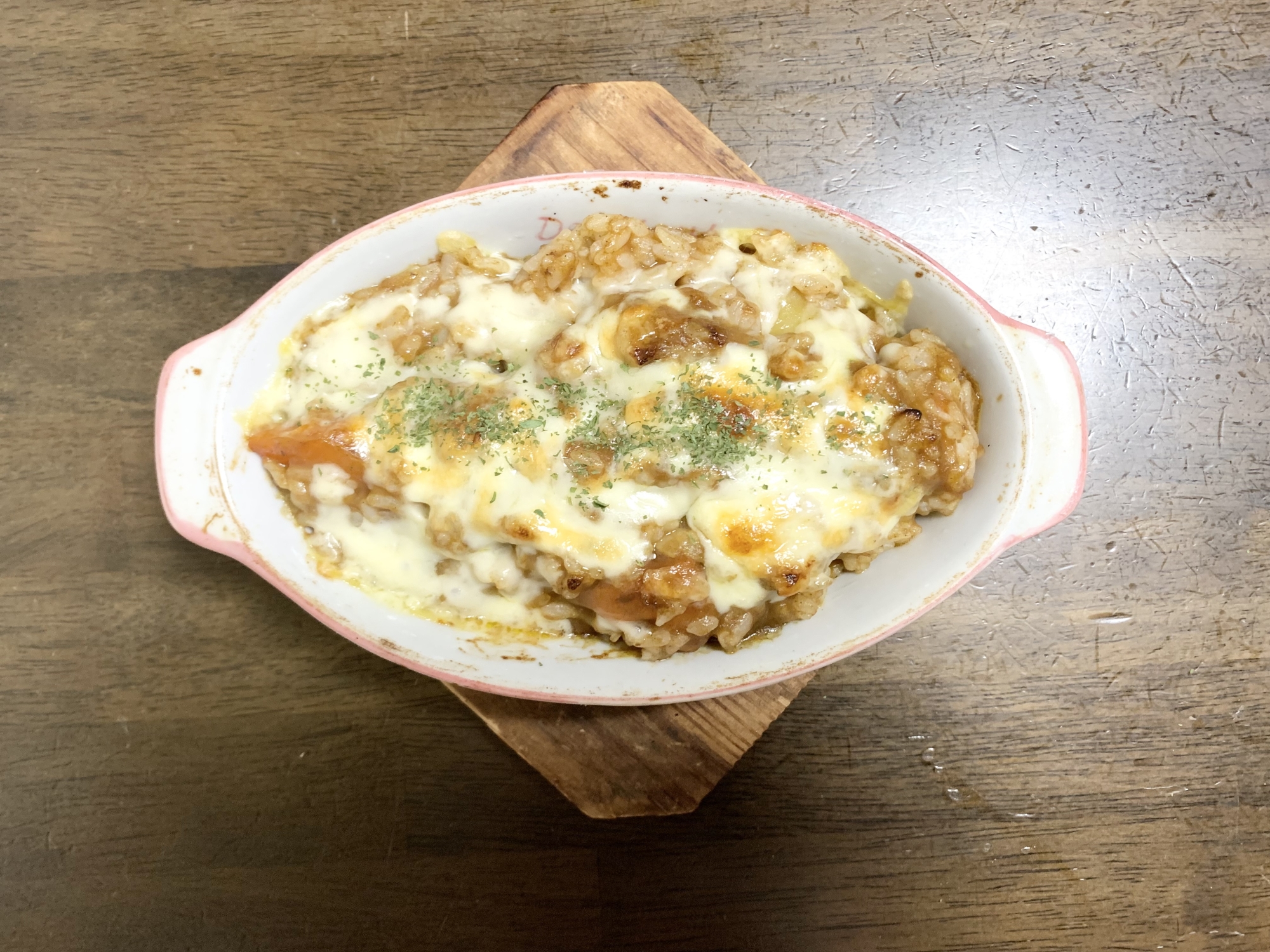 のこりカレーで簡単 おいしい焼きカレードリア