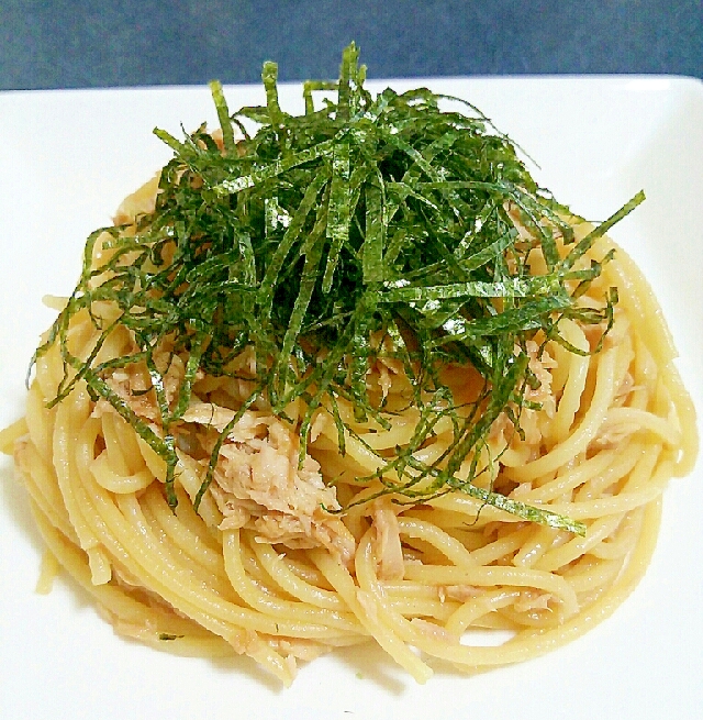 誰でも出来ちゃう☆バター醤油ツナスパゲティ