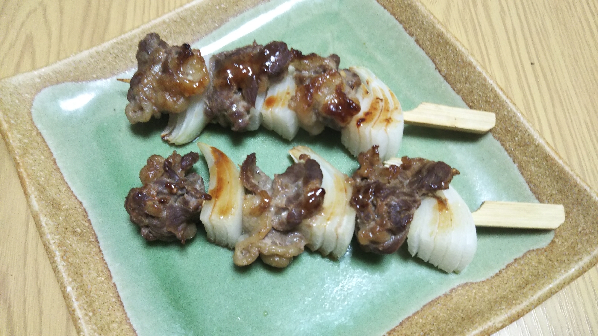 牛肉と新玉ねぎの串焼き☆