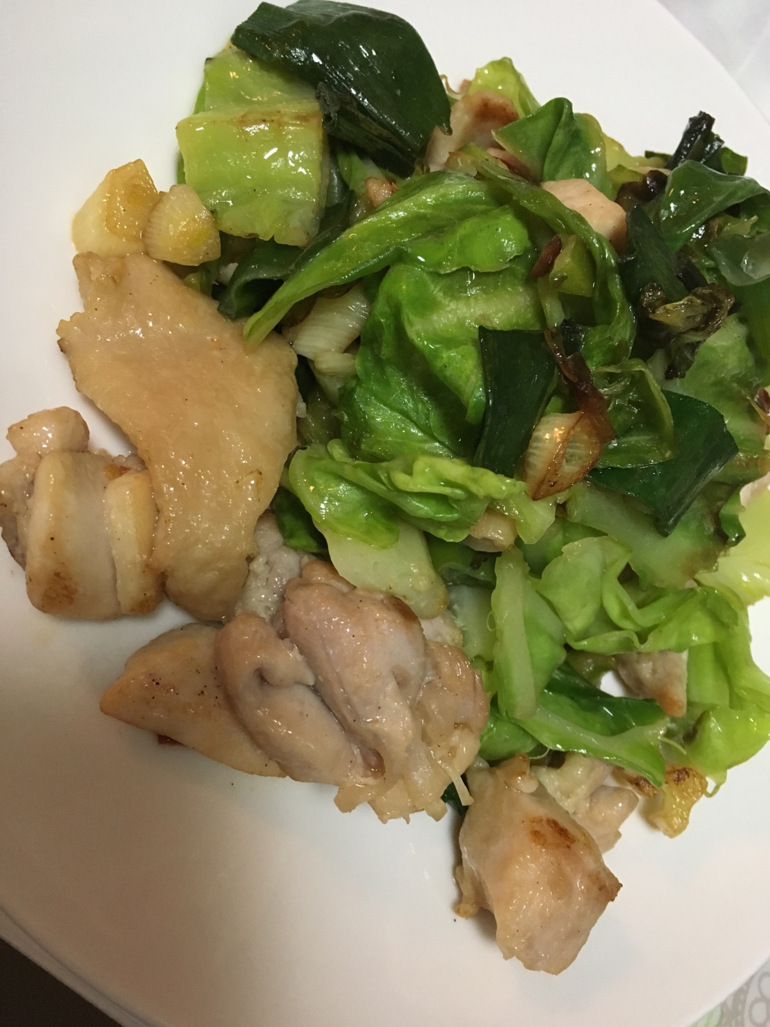 鶏肉の野菜炒め