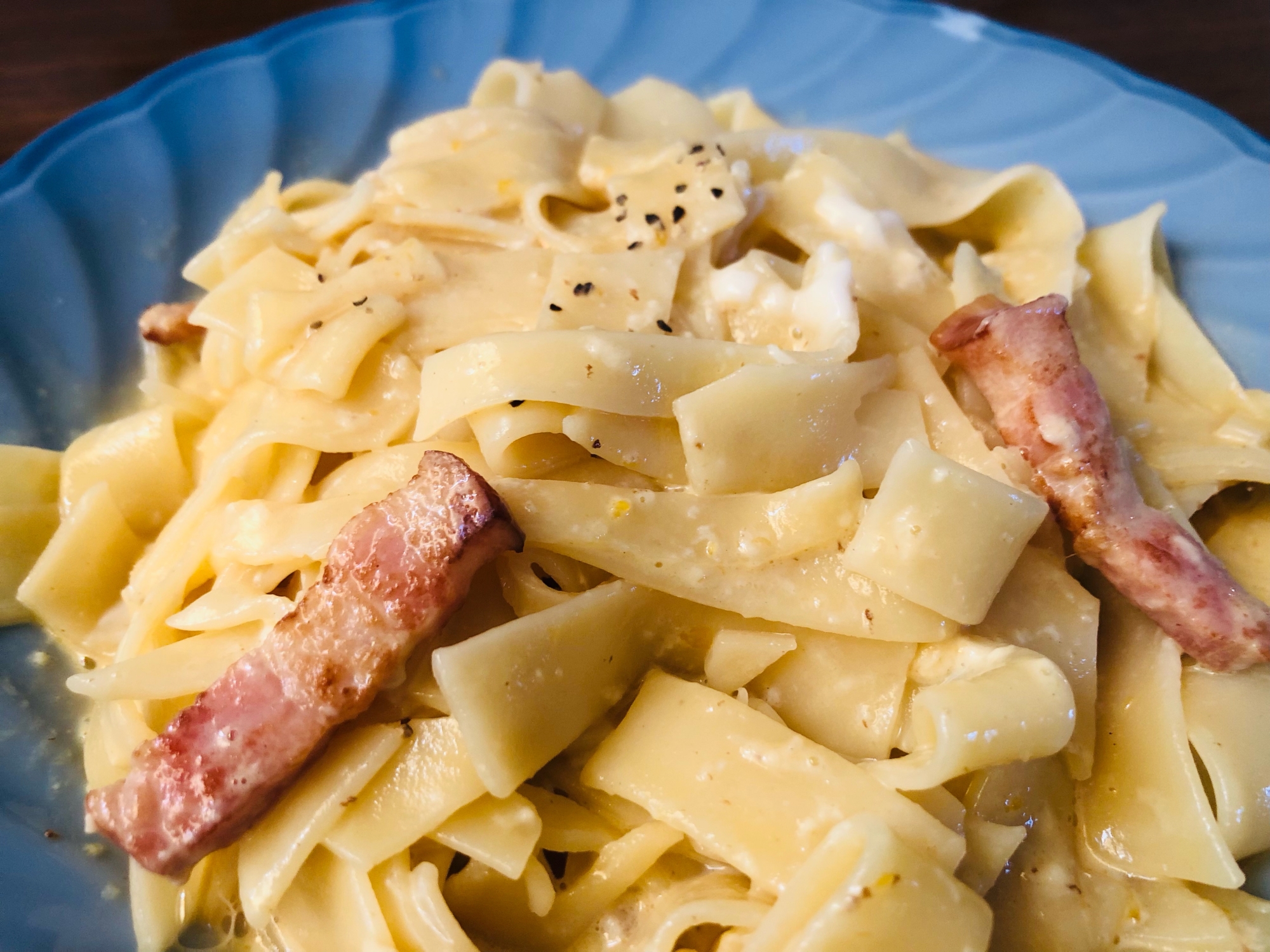 カルボナーラソースのパッパルデッレ