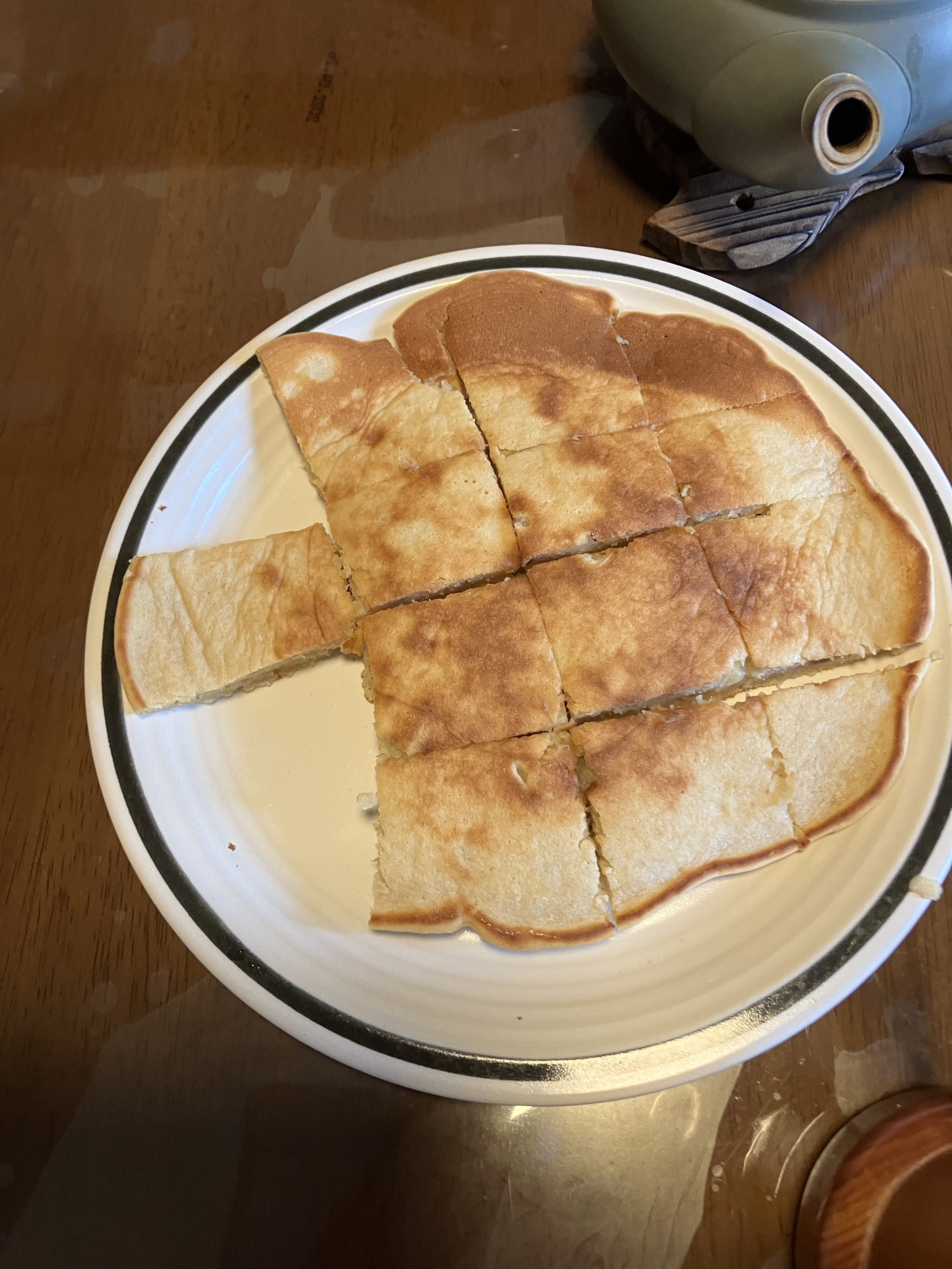 米粉で角切りバナナのパンケーキ