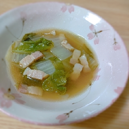 こちらのスープも♪あるもので美味しくできました(*^-^*)