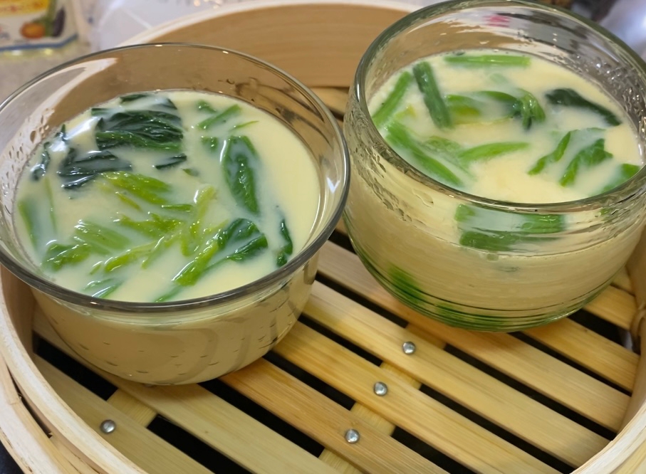 蒸篭で!レンジで!ほんだしで簡単茶碗蒸し