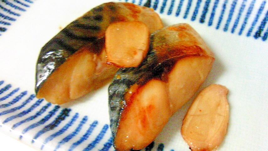 鯖と生姜スライス焼き