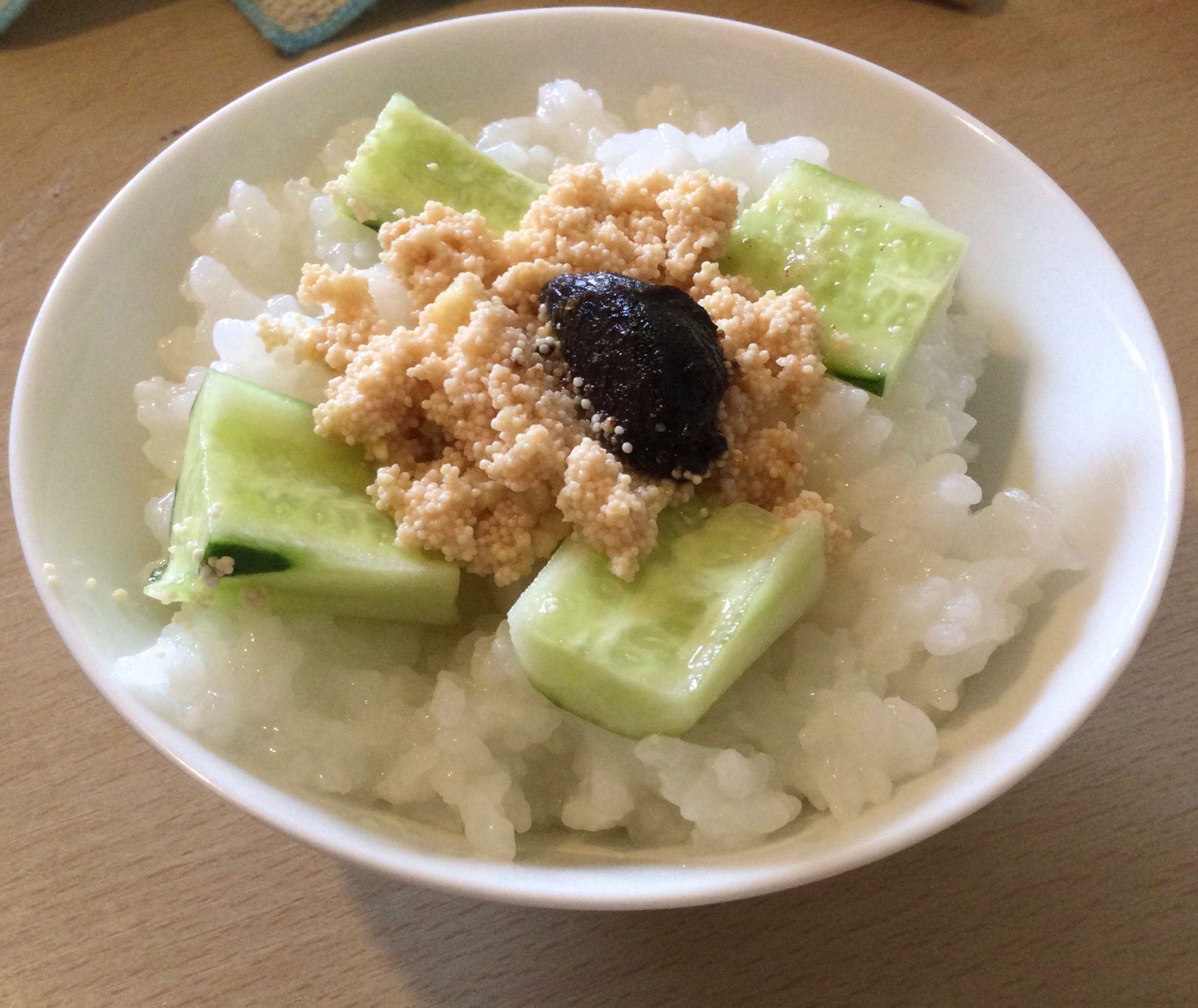 たらこきゅうり丼♫