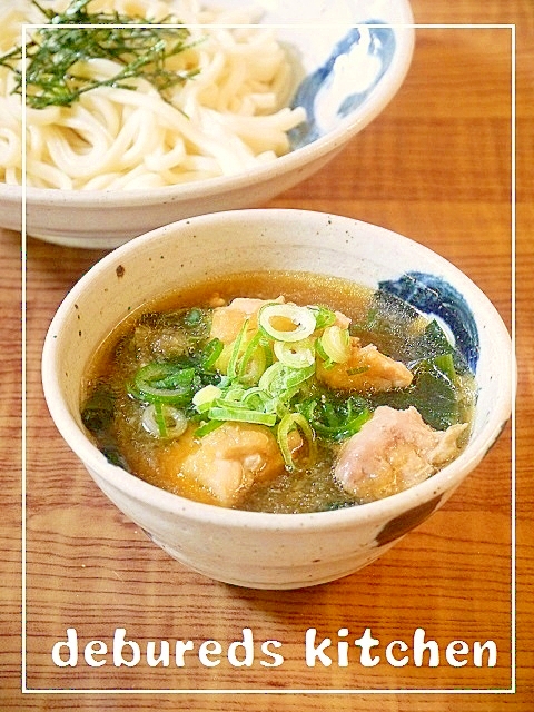 鶏肉とわかめのおろしつけ麺