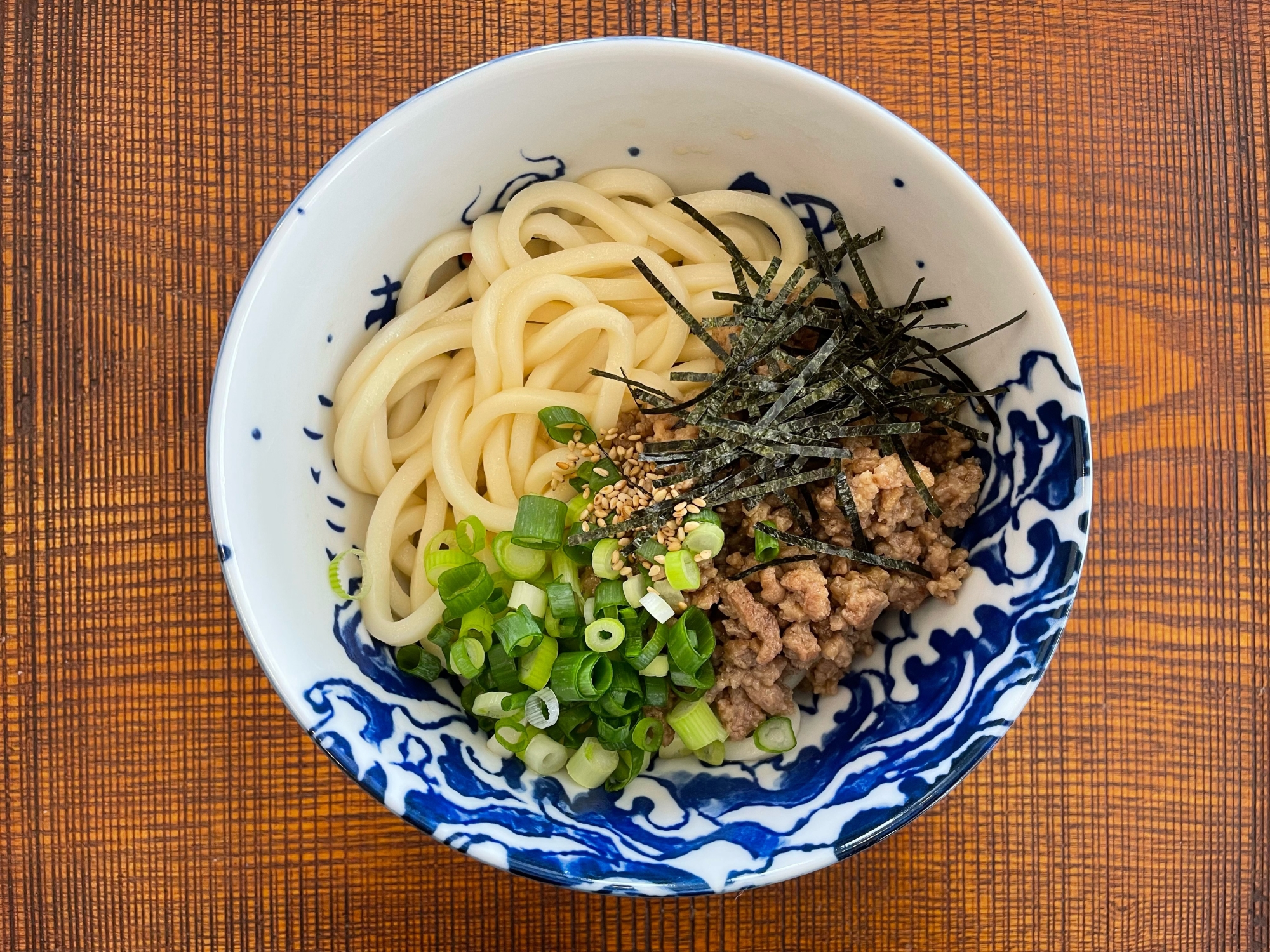 絶品！肉みそ混ぜうどん！！