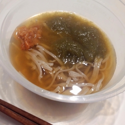 梅香るとろろ昆布のお蕎麦