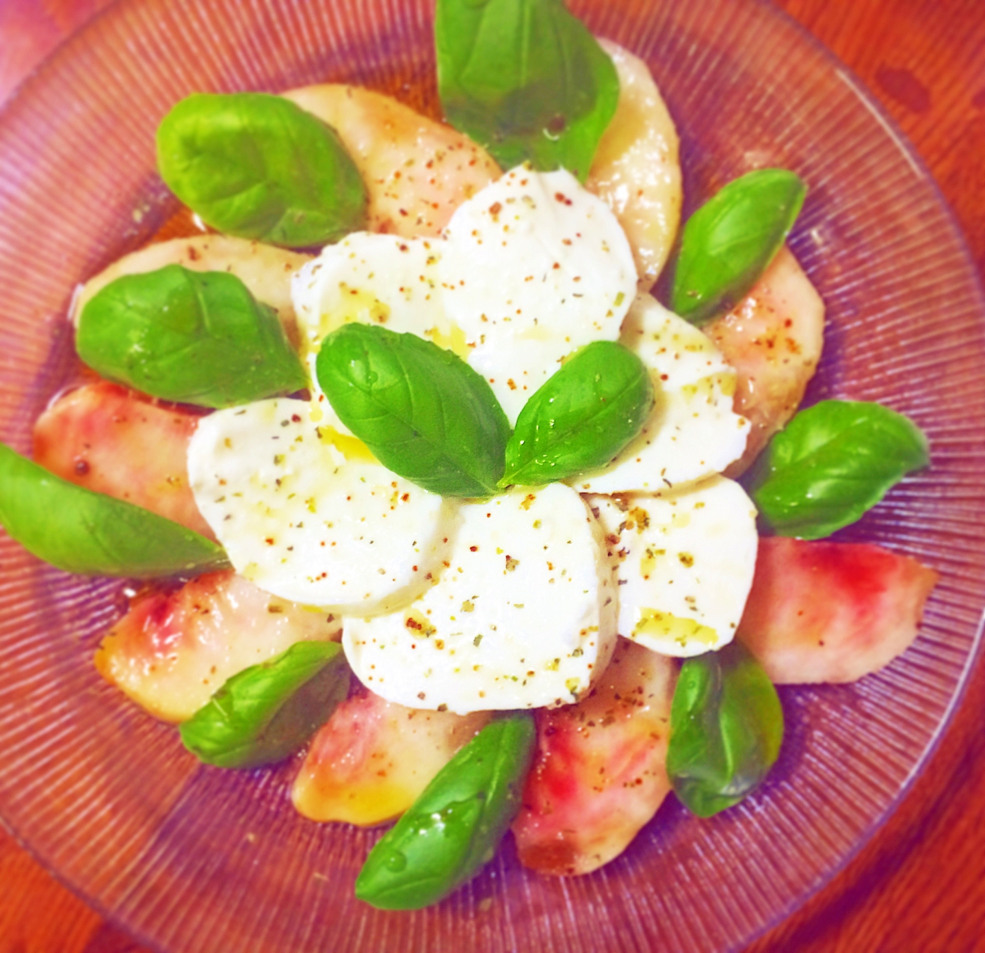 意外だけど美味しい 桃のカプレーゼ レシピ 作り方 By Aska Com 楽天レシピ