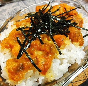 焼きウニご飯