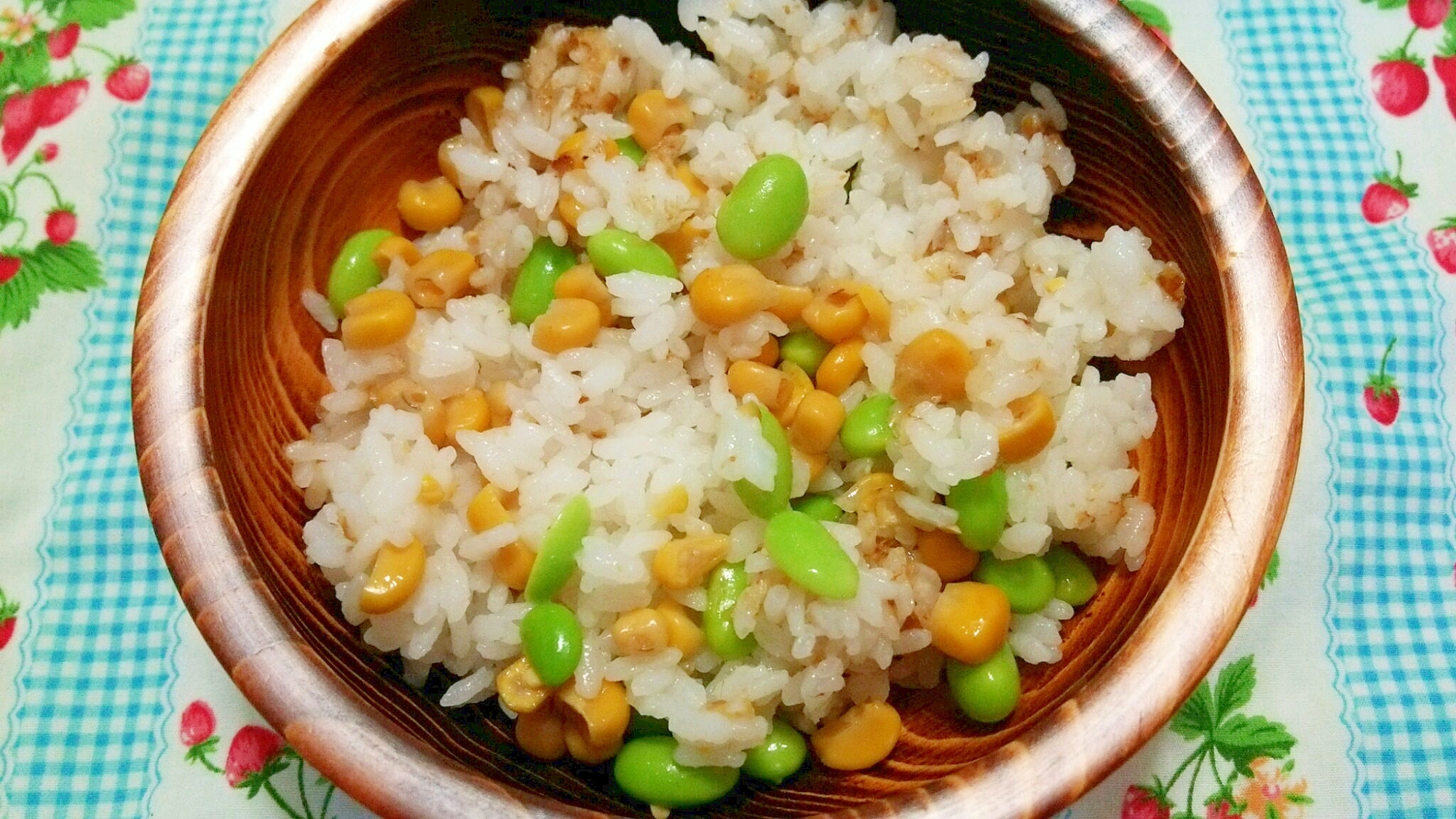幼児食☆枝豆とコーンの混ぜご飯