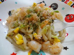 カルシウムたっぷり★子どもの好きな焼きうどん