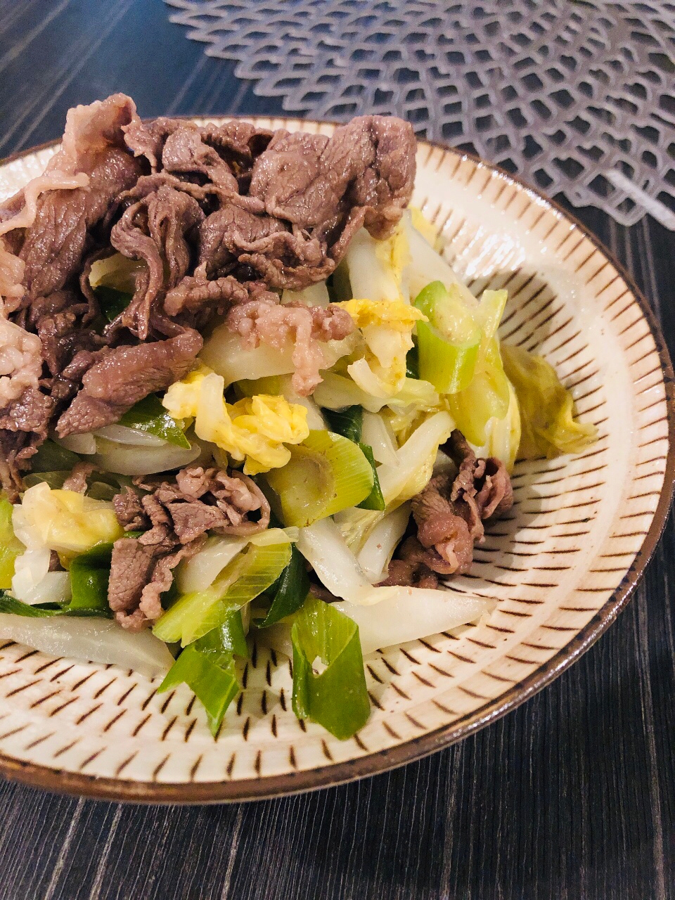 牛肉と白菜のバルサミコ煮