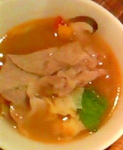 豚肉とキャベツのキムチスープ♪