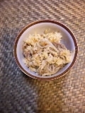 豆もやしと豚バラ肉の炊き込みご飯
