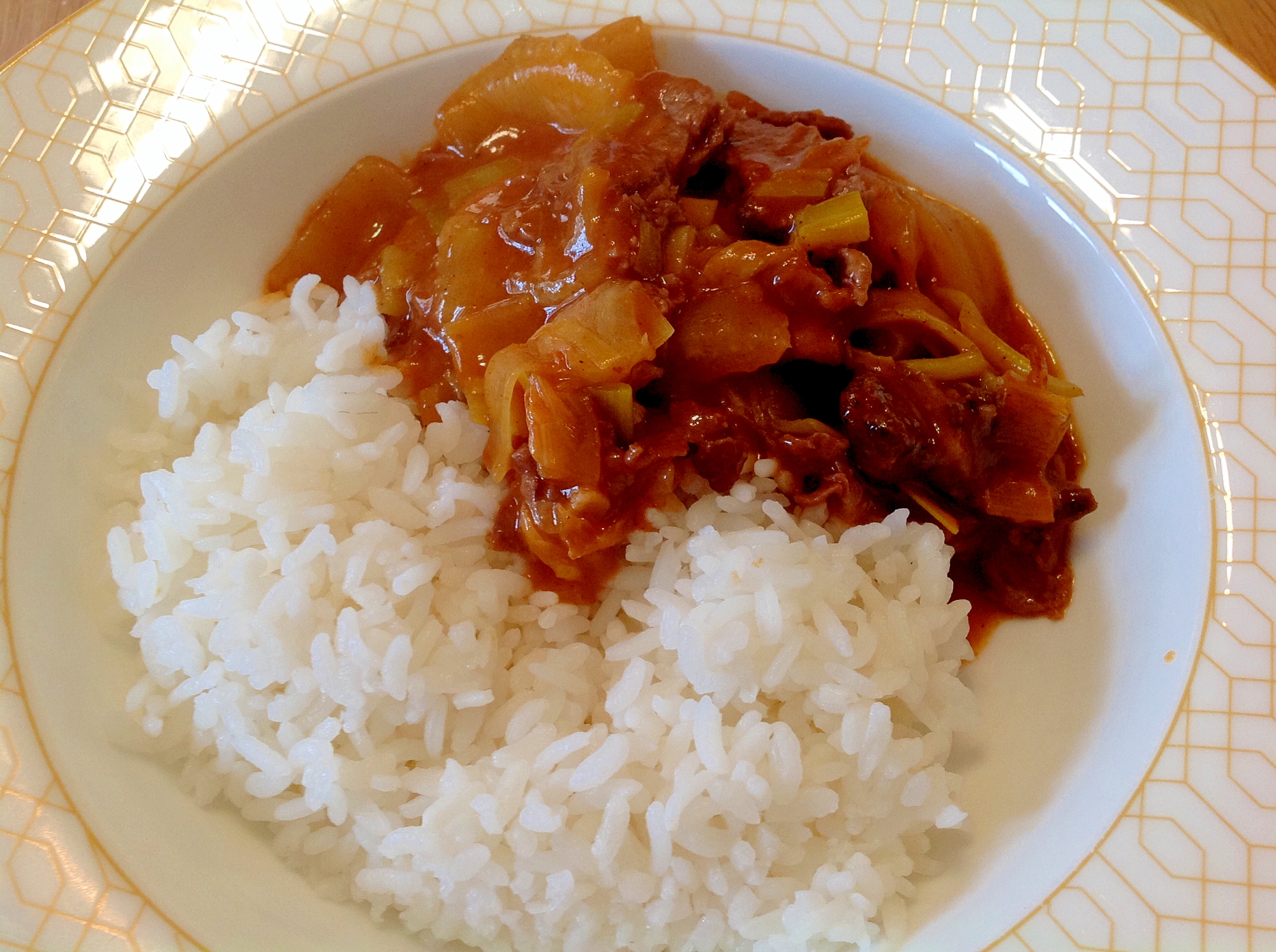 白菜とビーフのカレー