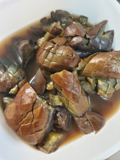 簡単！麺つゆで作る！ナスの煮浸し♪油も使わないよ！