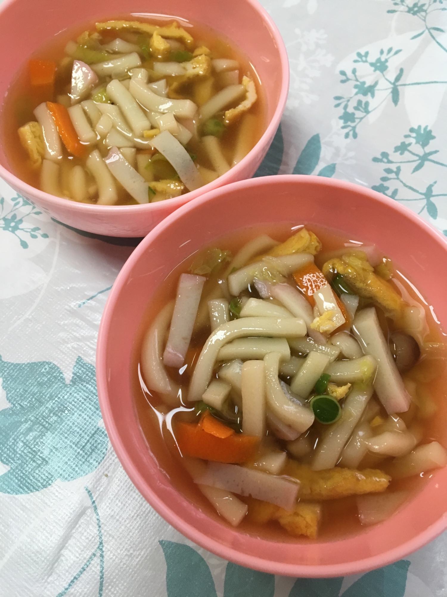 離乳食完了期☆卵焼きとしめじと絹さやのうどん☆