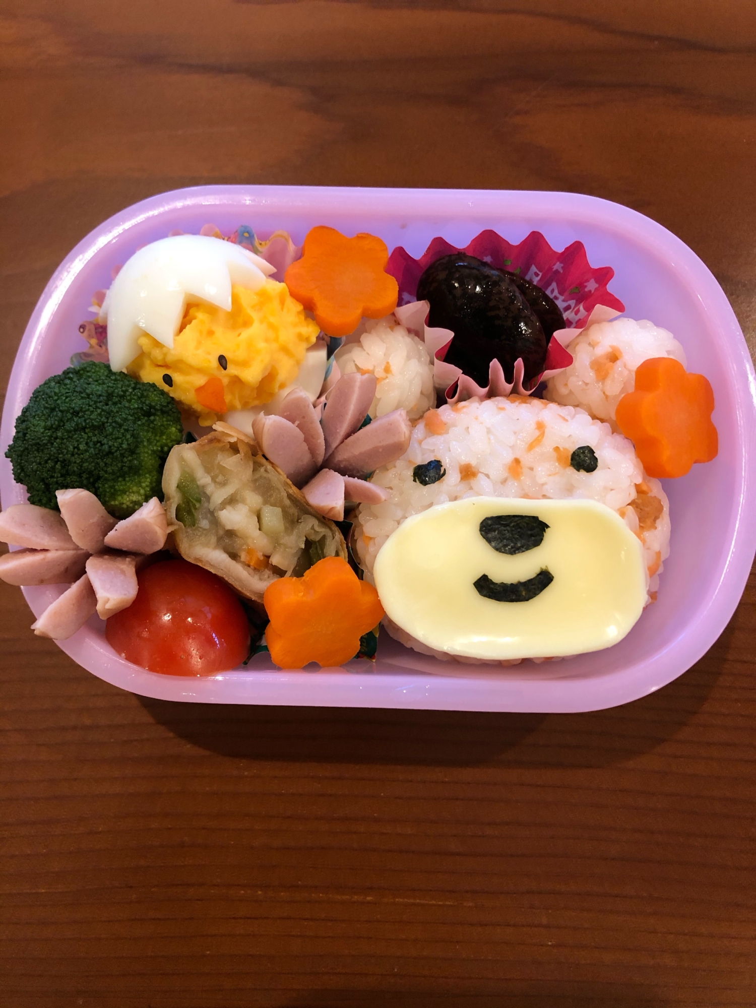 簡単!かわいい♪子供喜ぶクマちゃんおにぎり☆