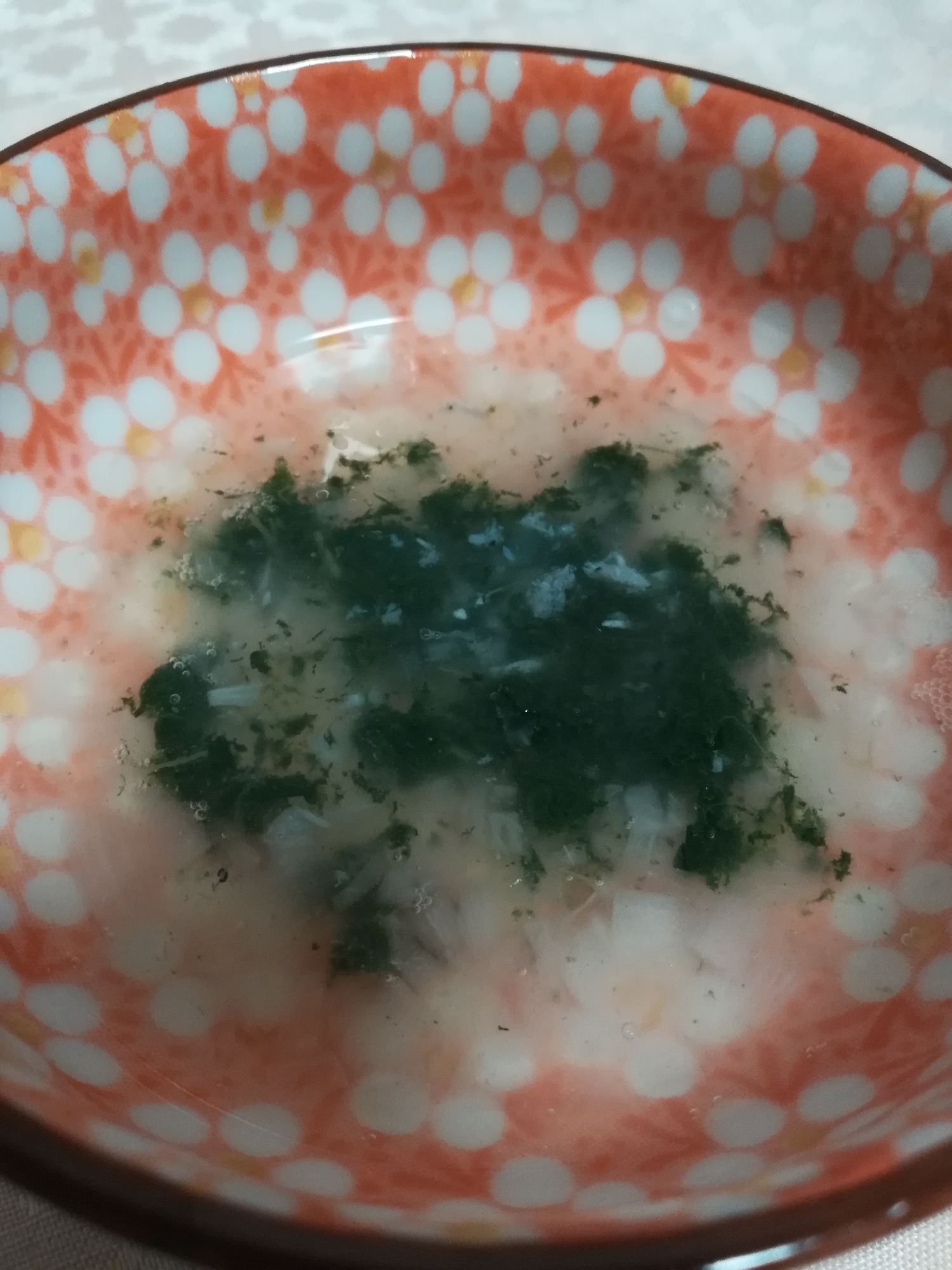 離乳食中期★小松菜と玉ねぎのみじん切りスープ
