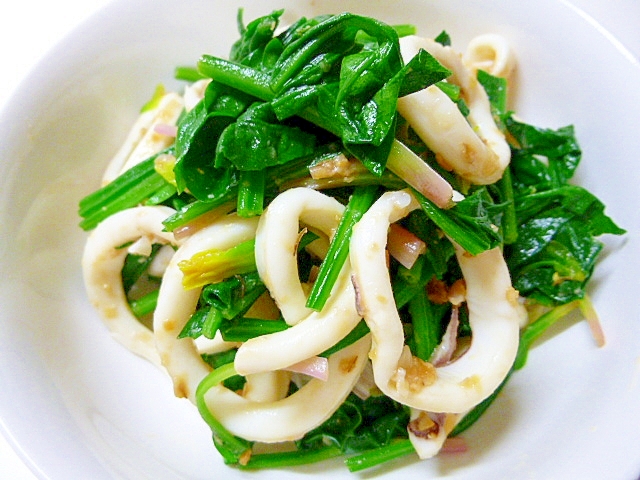 いか好き必見 いかとほうれん草の酢味噌和え レシピ 作り方 By さとママ3645 楽天レシピ