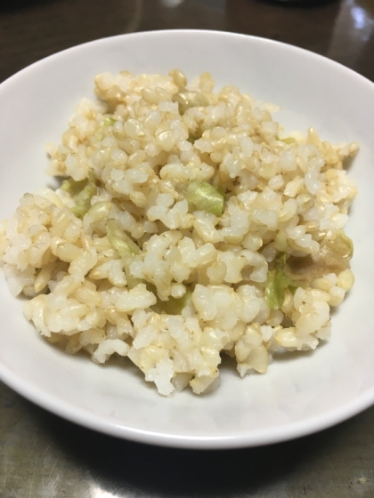 レタスの玄米炊き込みご飯！