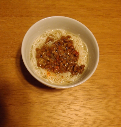 シンプルで美味しい！そうめん納豆汁