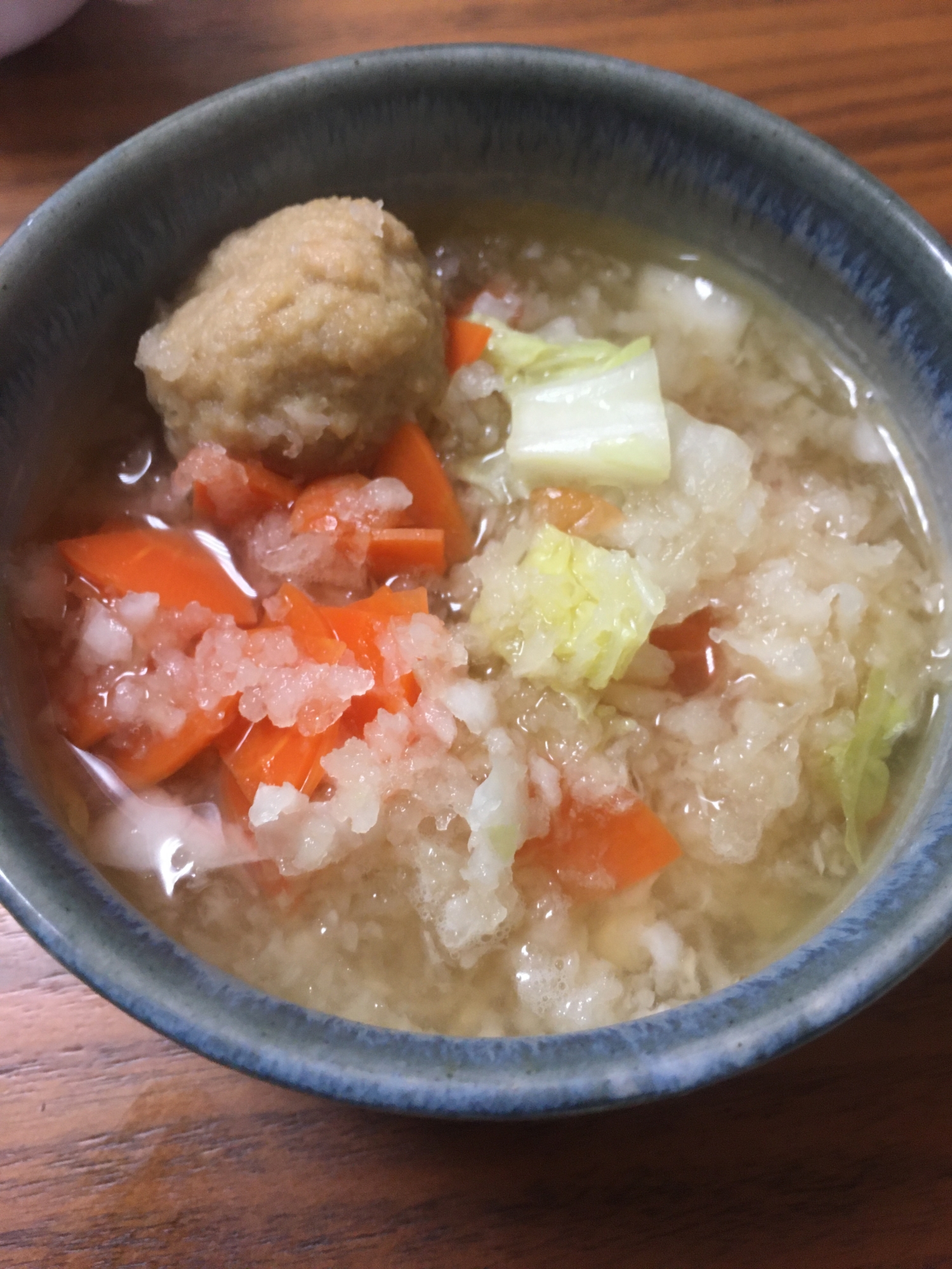 鶏団子のみぞれ鍋