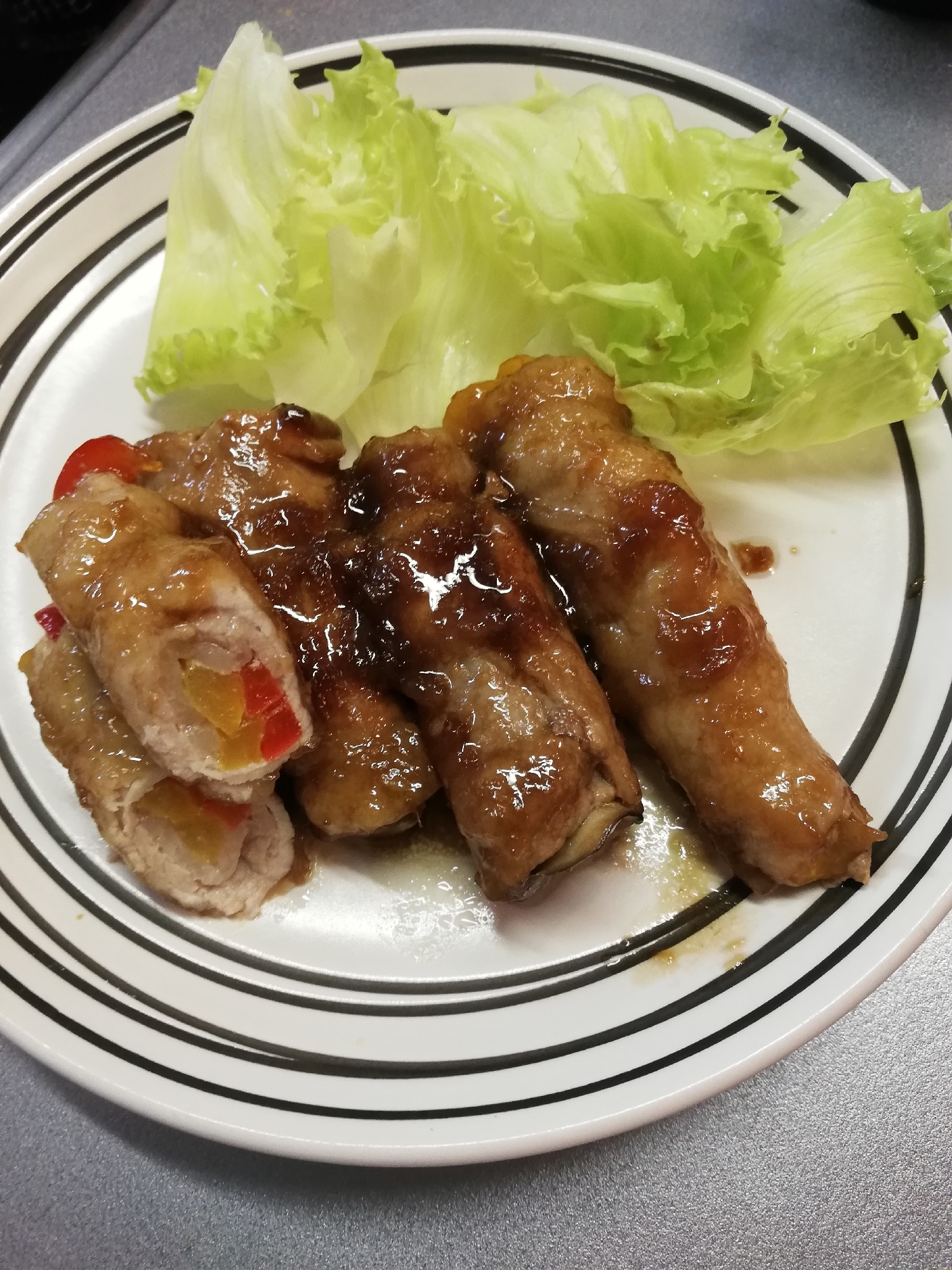 パプリカと舞茸の肉巻き☆生姜焼き