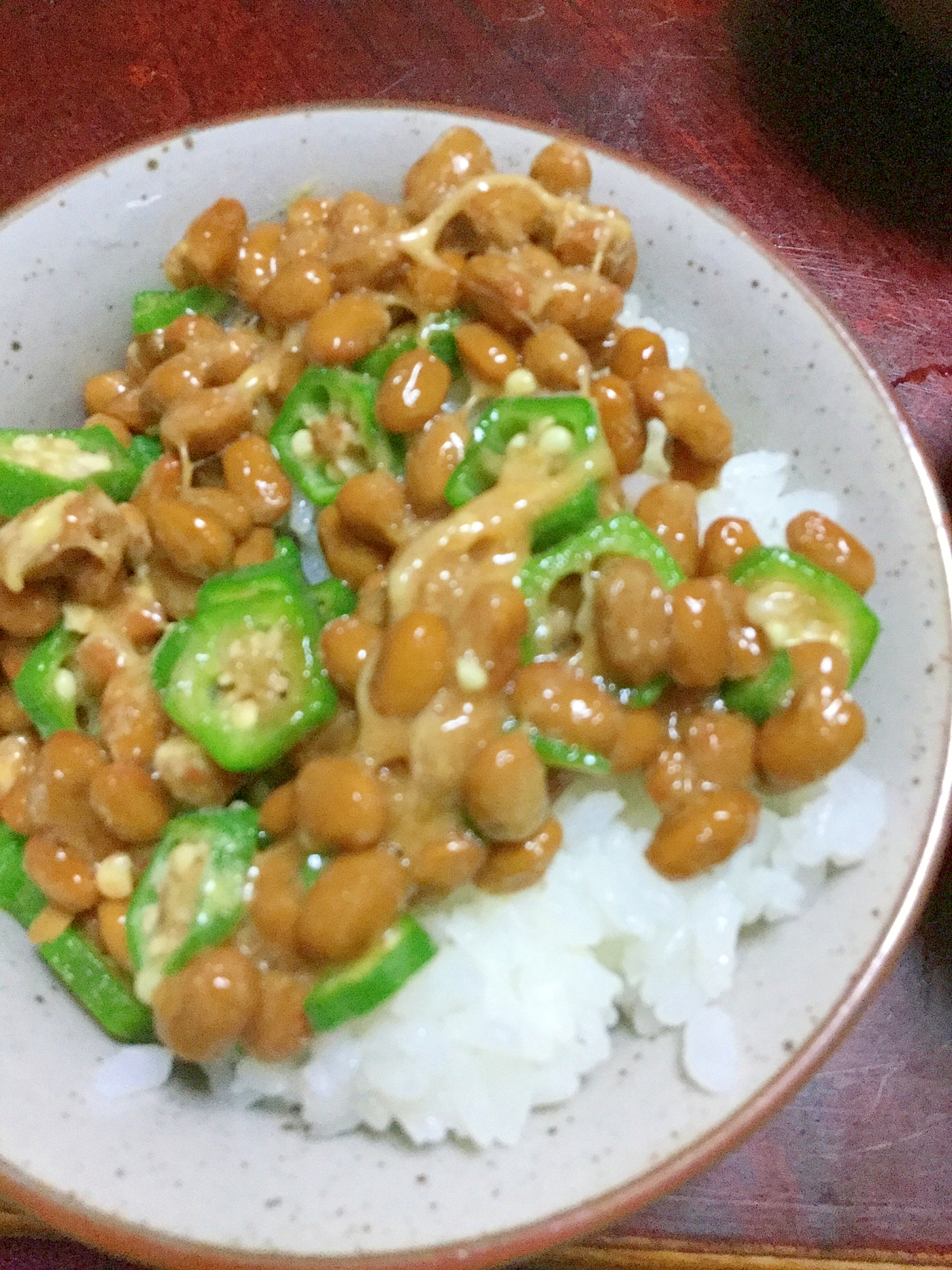 おくら納豆ごはん【シンプル和食】