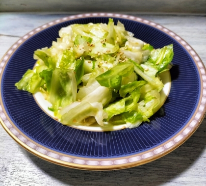 切って揉むだけ♡和風もいいね♡やみつきキャベツ