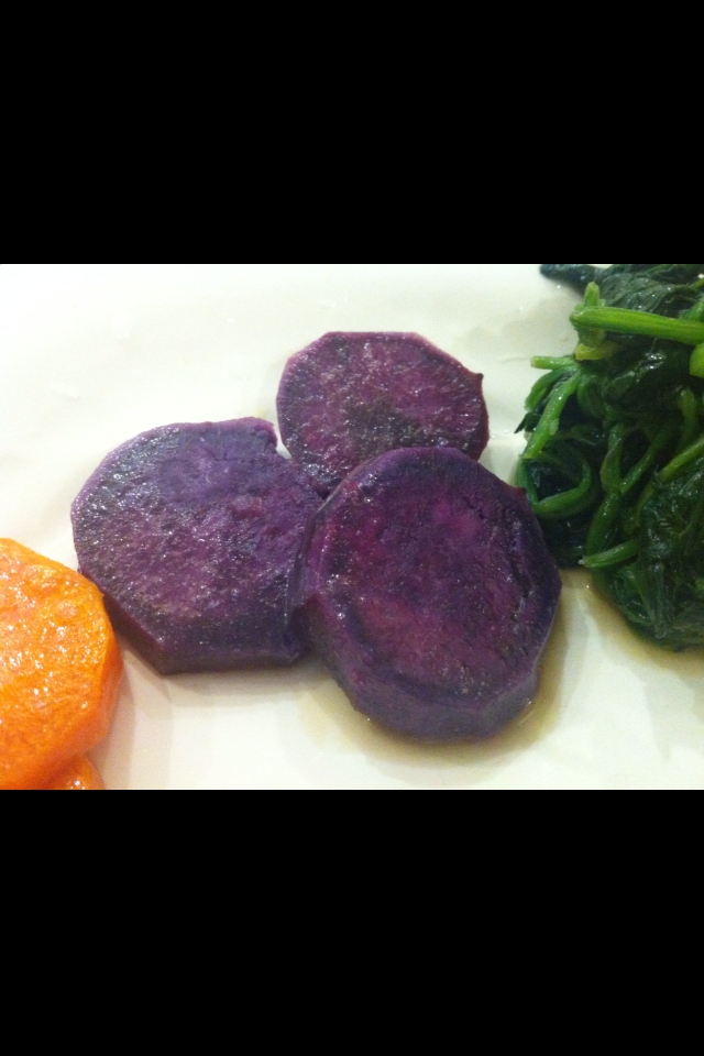 紫芋のバター焼き