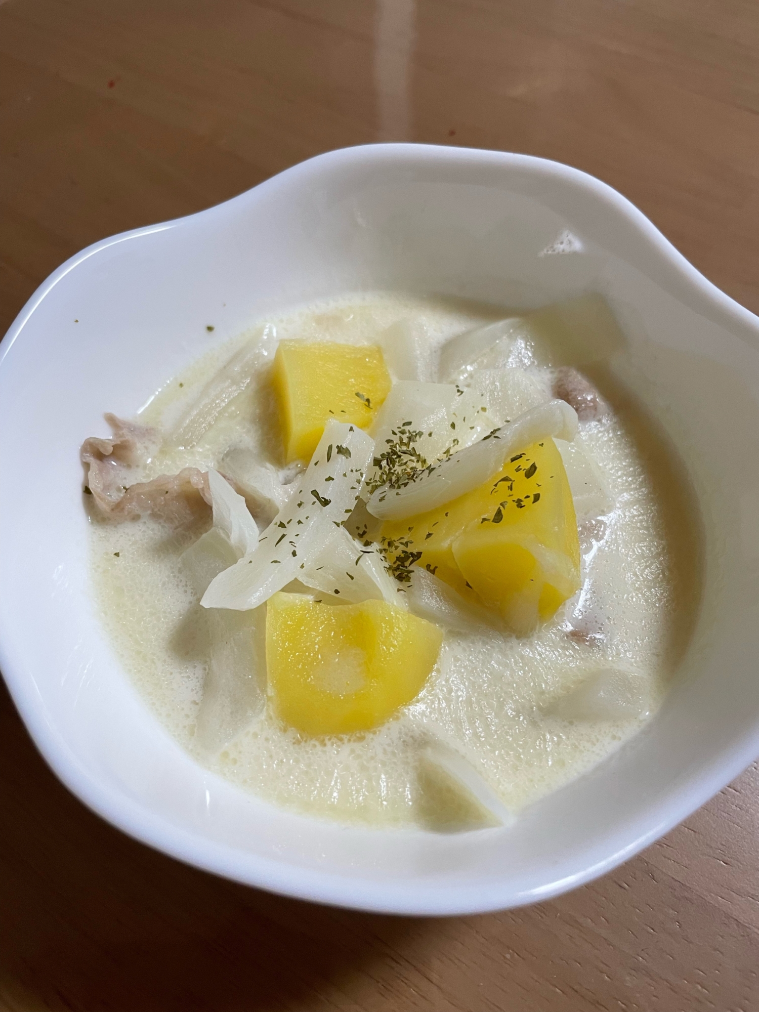 さつま芋と大根のクリーム煮