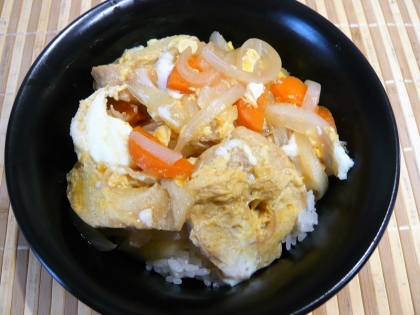 煮物の残り汁で！？　案外イケる　お麩玉丼