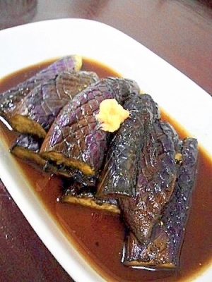 簡単!麺つゆで作る!ナスの煮浸し♪油も使わないよ!